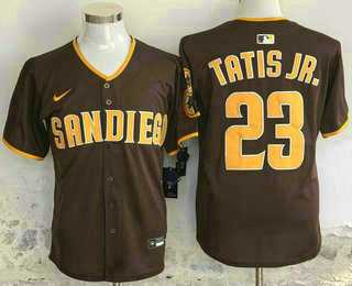 Men%27s San Diego Padres #23 Fernando Tatis Jr Brown Limited Stitched Jersey->san diego padres->MLB Jersey